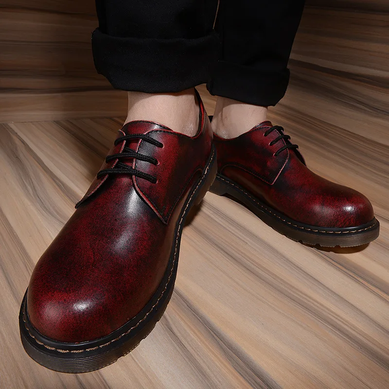 Rond En Bout 2018 Camouflage Mode Business Cuir black Plus Été Drop Hollow Lacent Hommes De Brown Mâle La Taille rouge bleu Évider noir Shipping Hollow Chaussures Hollow brown red Alfa 0zqxq5wA8
