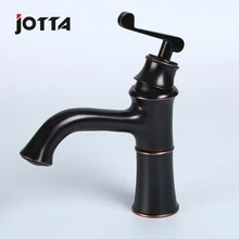 Full copper black basin faucet European lavabo basin hot and cold water faucet washbasin bathroom water valve european retro drawing black washbasin bathroom faucet hot and cold faucet black bronze basin faucet lp 1