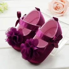 Toddler Kids Baby Girls First Walker bBowknot Flower Soft Bottom Shoes Baby Shoes