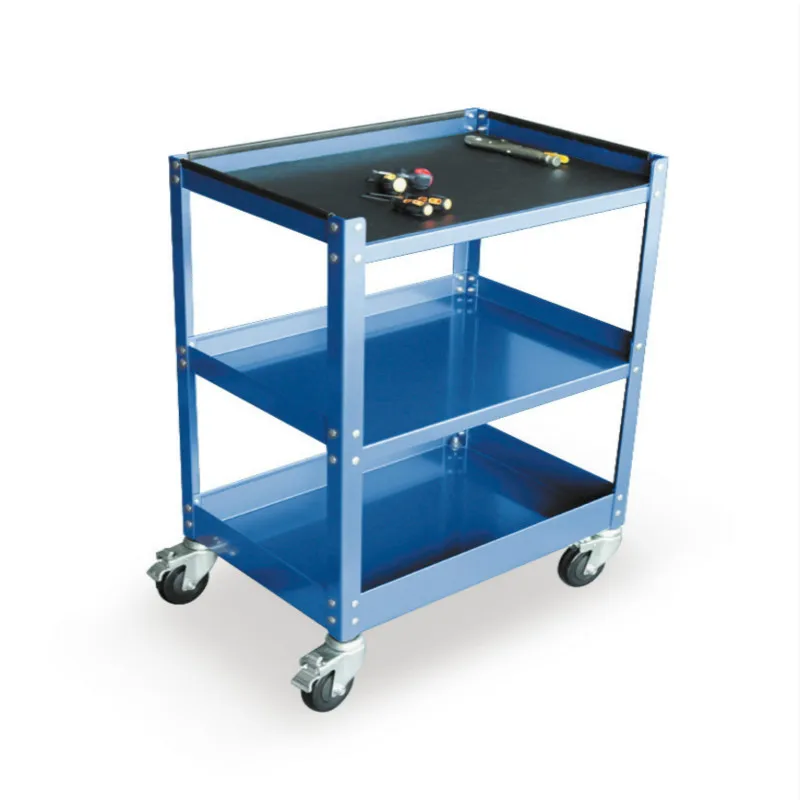 

EVERPOWER 26" 3 Tiers Shelf Car Repair Tool Storage Trolley Wheel Cart Tray Capacity for Workshop