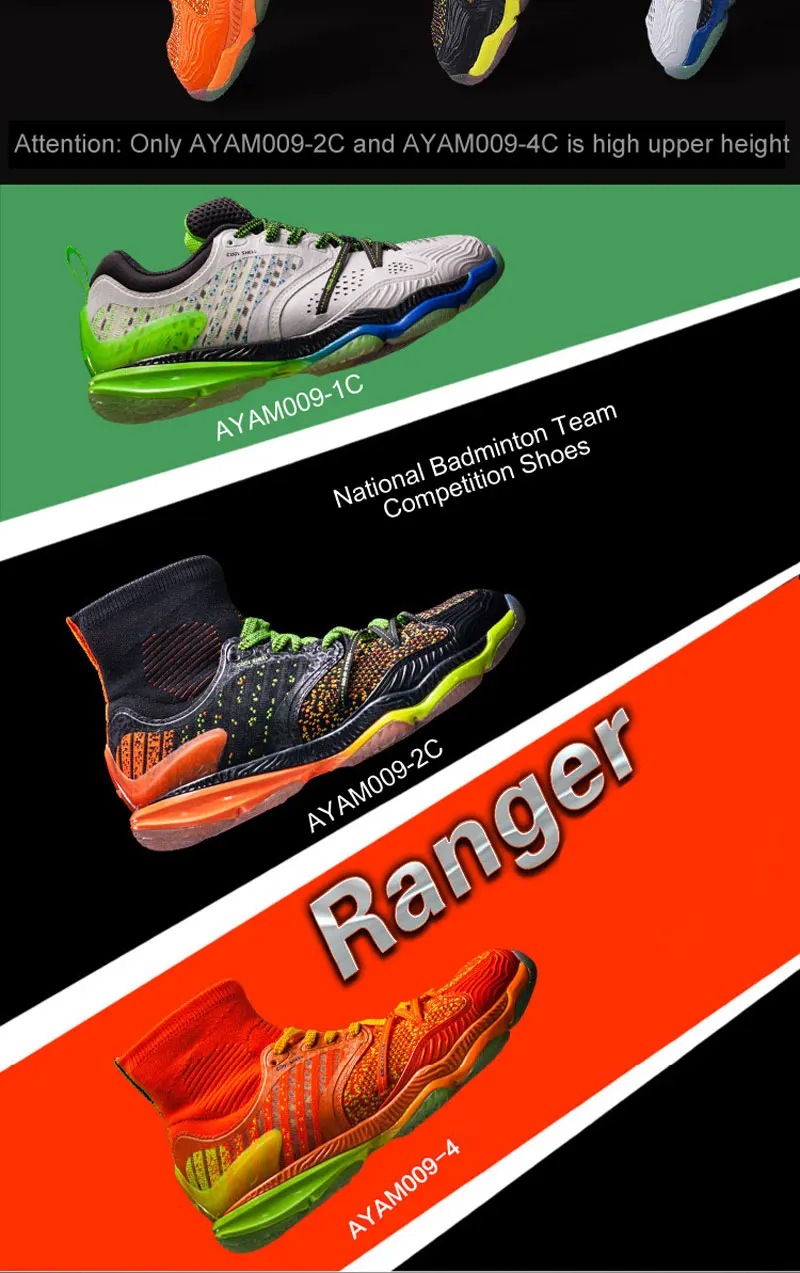 Li-Ning/Мужская Профессиональная обувь Ranger для бадминтона с высокой подушкой+ подкладка, спортивная обувь, кроссовки, AYAM009 XYY047