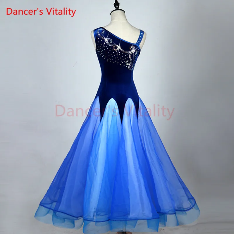 Для женщин Бальные танцы одежда спандекс камни бальных танцев платье для девочек Бальные танцы платье, Одежда для танцев S-6XL