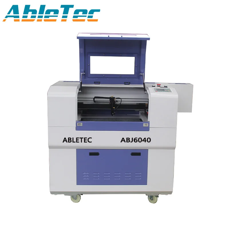 ABLETEC хорошая цена мини CO2 лазерная машина 60 Вт 80 100 трубка ABJ6040 для гравировки и