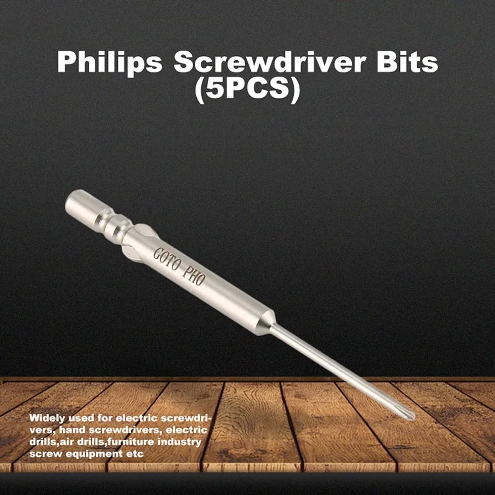 Перейти S2 Сталь 5 шт. Магнитный точность отвертка Philips Биты Набор для вышивки