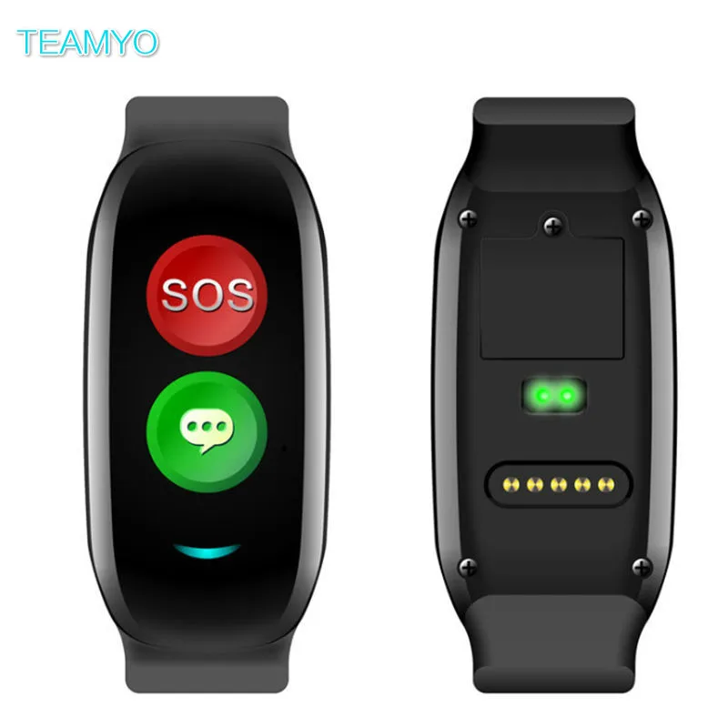 

H02 Smart Band Support GPS WIFI LBS Positioning Fitness Bracelet Old Man Blood Pressure heart rate monitor Tracker Wristband