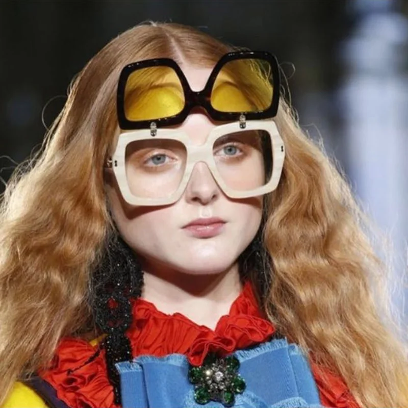 2018 Oversized Square Women Sunglasses(3)