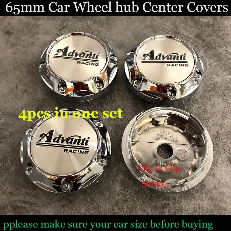 

4pcs/lot For Advanti logo accessories Car Rims emblem badge Covers 65mm 2.56inch Car Wheel Hub caps label Car Styling