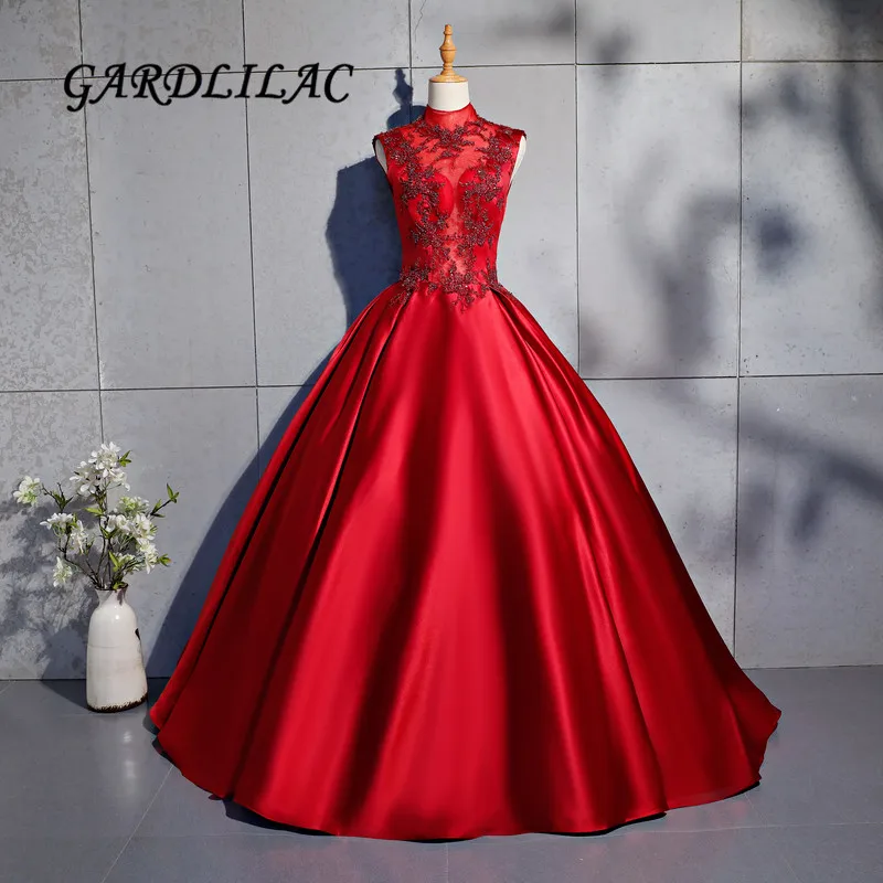 red masquerade ball dresses