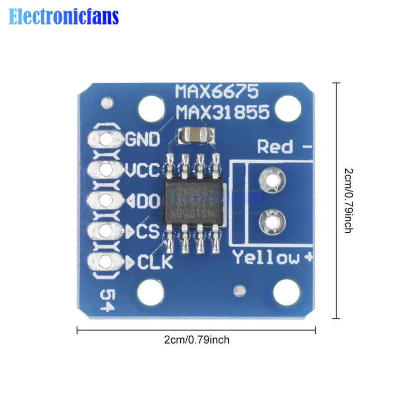 Модуль платы датчика температуры термопары MAX31855 MAX6675 SPI типа K для Arduino|module
