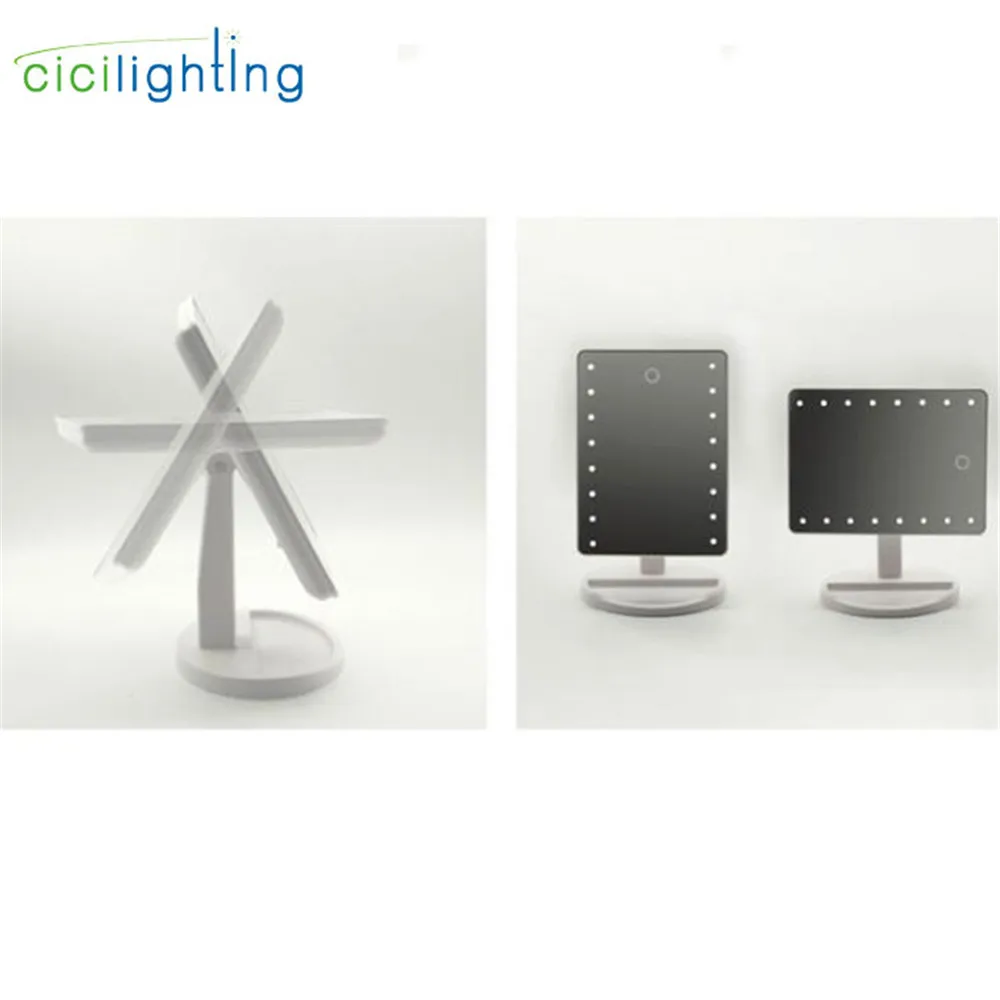  LED Touch Screen Vanity Light Makeup Mirror Table Desktop led lamp black pink white Mirrors Vanity 