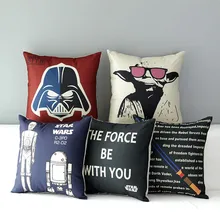Star Wars Афиша 5 модели Мастер Йода хлопкового белья мешковины декоративные подушки броска подушки чехол для диван диван кресло