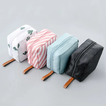

2019 New Fashion Mini Solid Color Cosmetic Bag Cactus Travel Toiletry Storage Bag Makeup Bag Cosmetic Bag Organizer Dropshipping