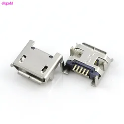 Cltgxdd-Conector Micro USB tipo B, conector hembra, 5 pines, ping largo, 4 pies, boca plana, L = 6,0, 10 unidades por lote