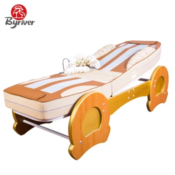 

BYRIVER MultiFunction Electric Heating Jade Stone Massage Bed Massager