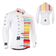 Для мужчин с длинным рукавом Велоспорт Джерси W/полезные 3 задних-карманы и нескользящая группа Велосипедный Спорт Шестерни 4 сезона Удобные MTB велосипед одежда