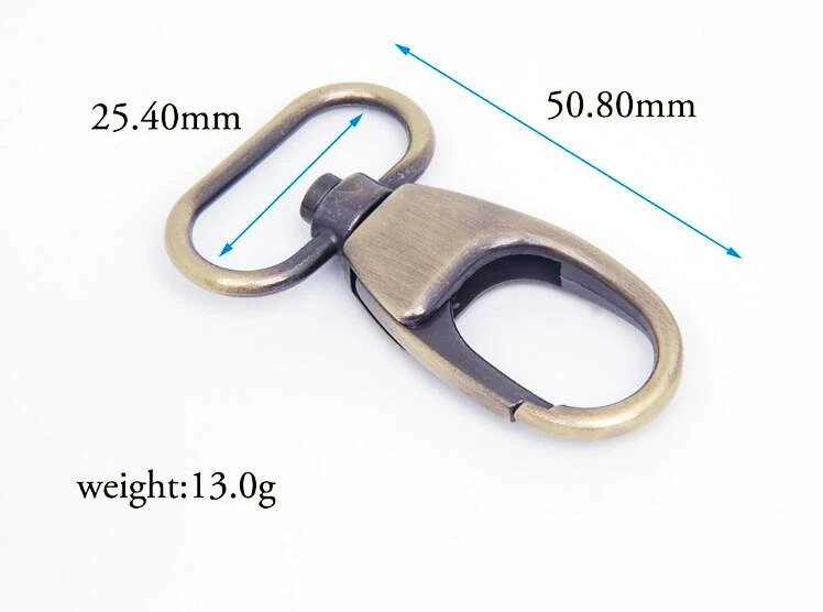 10/20 шт металлическая сумка с застежками, поворотный замок-карабин, триггер с зажимом, карабин для пряжки, золото, серебро, бронза
