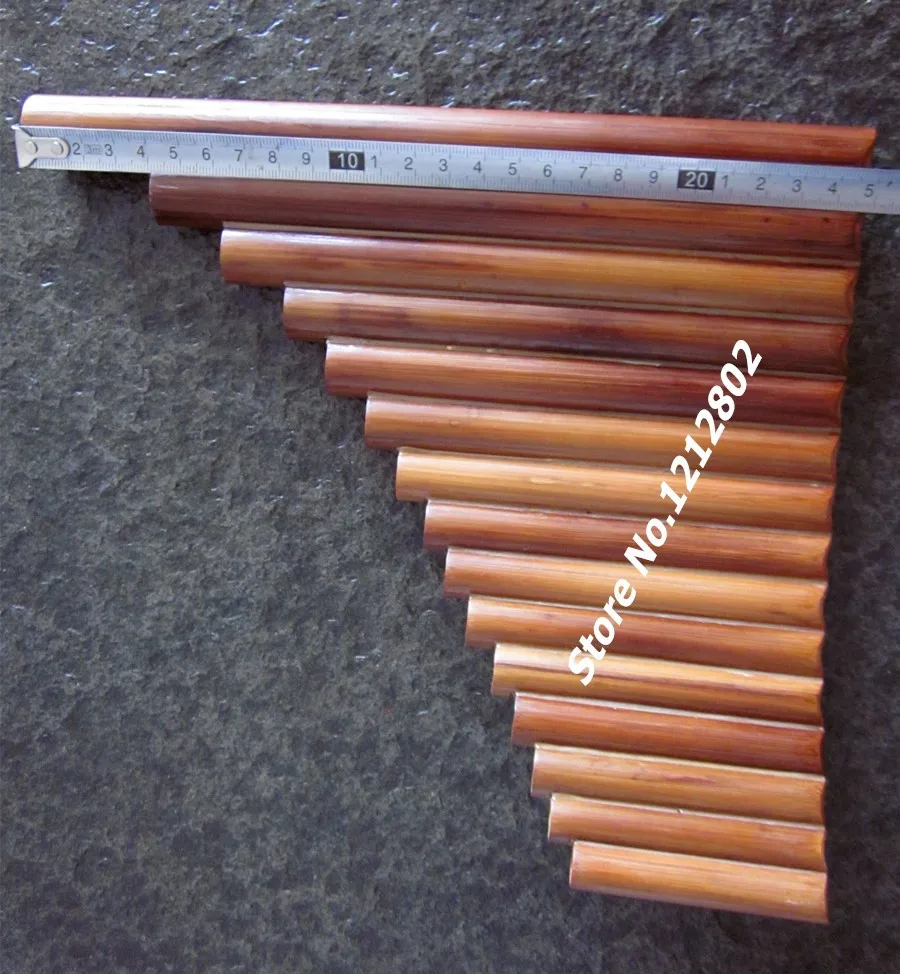 SevenAngel Высокое качество 15 труб панфлейта левая и правая рука бамбук Panpipe ключ G флейта Сяо Музыкальные инструменты dizi