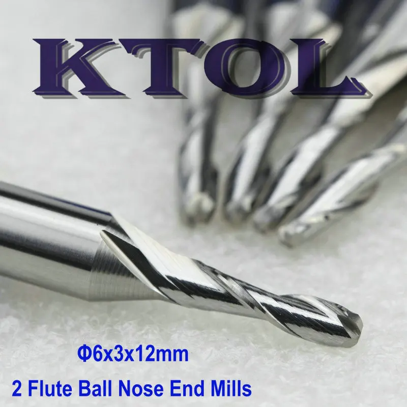 2 flute ball nose end mill milling cutters for wood_1