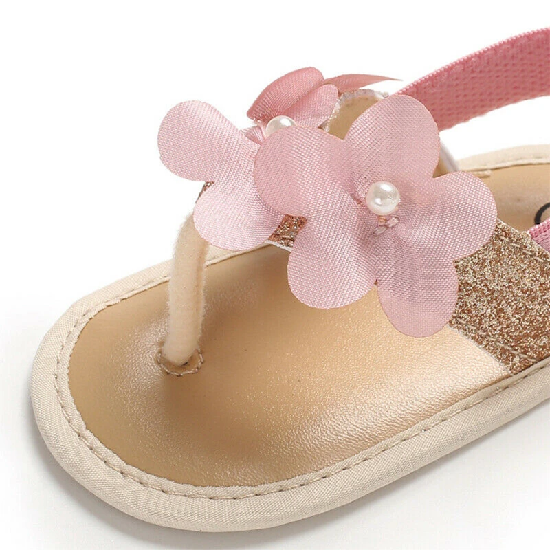 Сандалии для девочек Летняя детская обувь модная детская обувь для девочек сандалии для девочек искусственная кожа цветочный жемчуг украшения детские сандалии