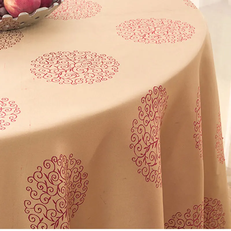FANCAI Round Table Cloth Household Wedding Party Banquet Tablecloth Kitchen Table Cover FANCAI Round Table Cloth Household Wedding Party Banquet Tablecloth Kitchen Table Cover
