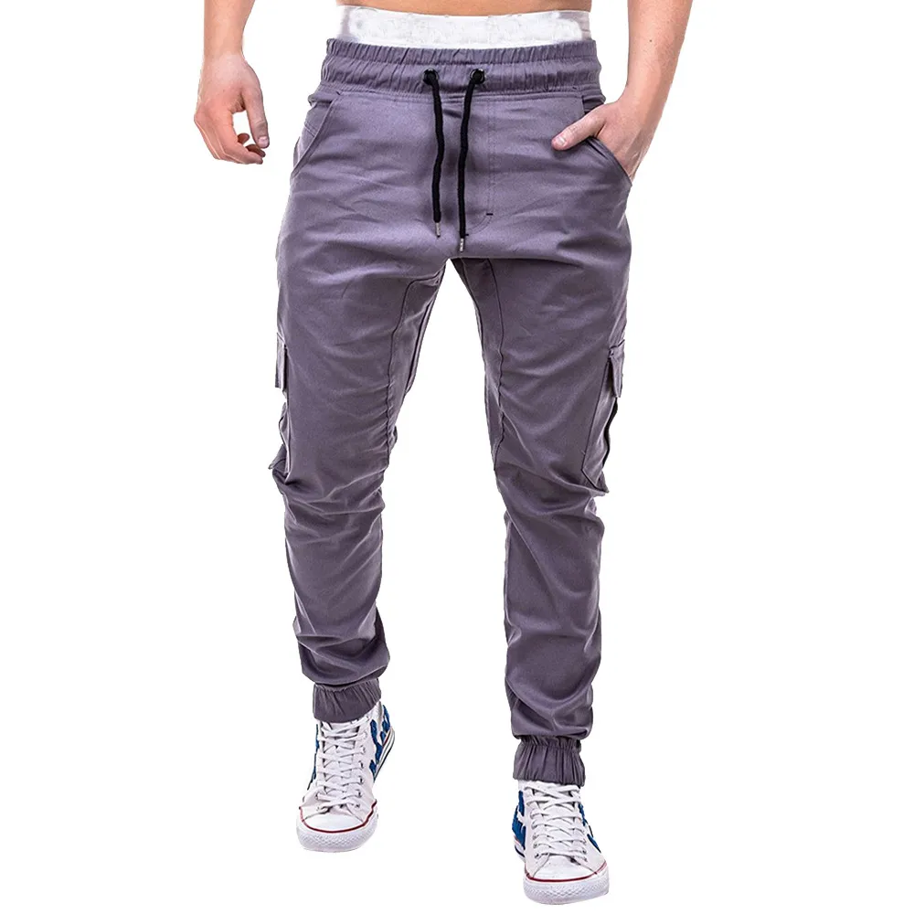 Большие размеры 4xl Мужская мода фитнес джоггеры одежда для мужчин s лоскутное повседневное Свободные тренировочные брюки уличная Мужская шнурок брюки