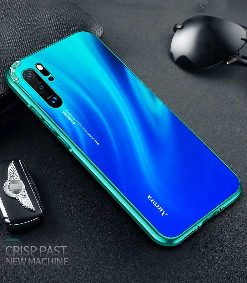 2 в 1 Гибридный чехол для huawei P30 P30Pro чехол металлический бампер противоударный Закаленное стекло Жесткий Чехол для huawei P20 P20Pro P30 оболочка