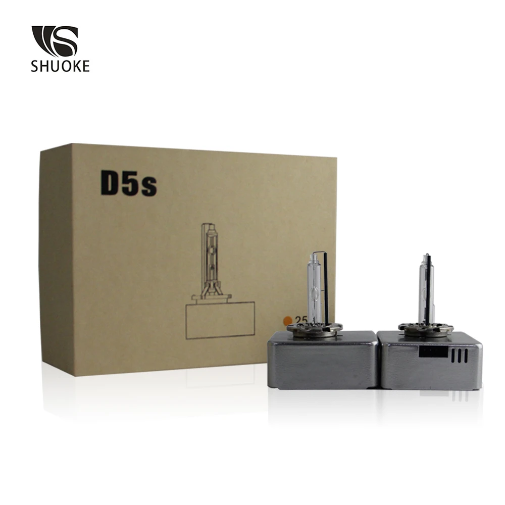 Ксеноновые лампы SHUOKE Hid D5S 4300K 5000K 6000K 12 В 25 Вт 2500 лм 3000 ч время службы ксеноновые