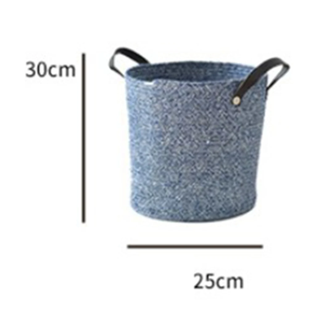 Large Cotton Rope Basket Woven Storage Basket Baby Bins for Diapers Laundry Organization Toys Towels Storage Container