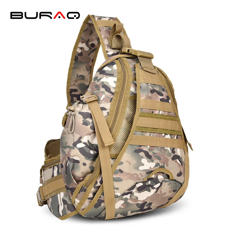 BURAQ New Product Large Sling Single Shoulder Bag Backack Gear Pack Tactical One Strap Heavy ...