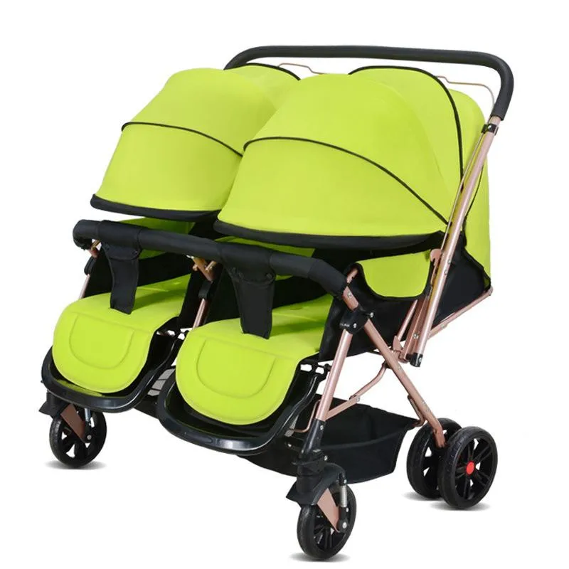 Strollers for Twins 0-3 Years Old Bebek Arabasi Prams for Newborns Baby Girl&Boy Two Babies Stroller Baby Strollers Brands06