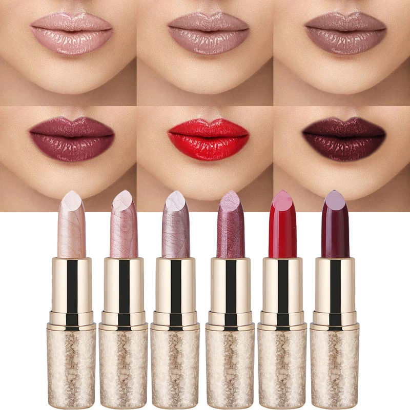 QIC Brand Professional Lips Makeup Waterproof Long Lasting Pigment Nude Pink Mermaid Shimmer Lipstick Luxury Makeup QIC Brand Professional Lips Makeup Waterproof Long Lasting Pigment Nude Pink Mermaid Shimmer Lipstick Luxury Makeup