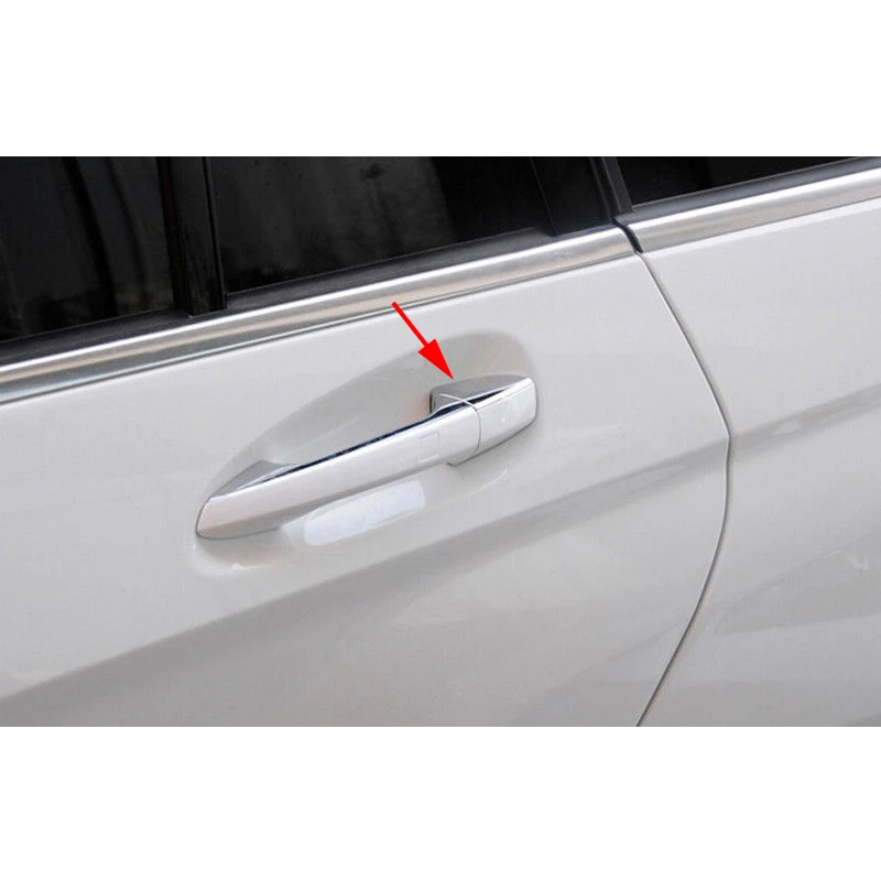 8pcs Chrome ABS Door Handle Deco Cover Trim For Mercedes Benz ML Class