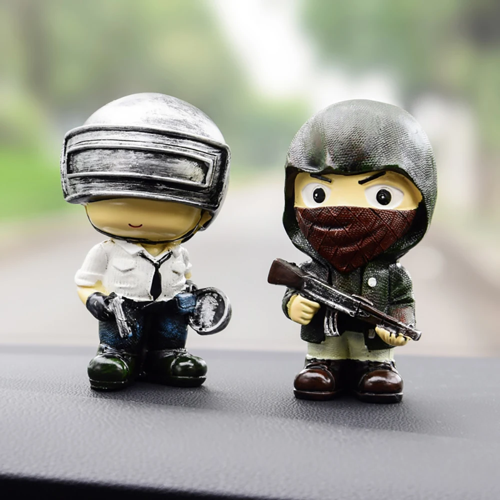 Mobil Ornamen Untuk Permainan Pubg Playerunknowns Medan Pertempuran Boneka Angka Lucu Mobil Dekorasi Interior Aksesoris Anak Anak Hadiah Ornamen AliExpress