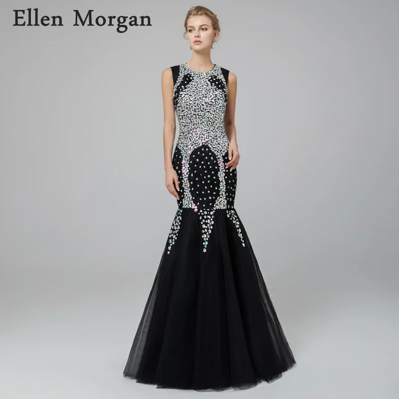 

Sparkling Mermaid Prom Dresses 2019 for Pageant Women Cap Sleeves African Black Girls Crystal Custom Made Vestido De Festa