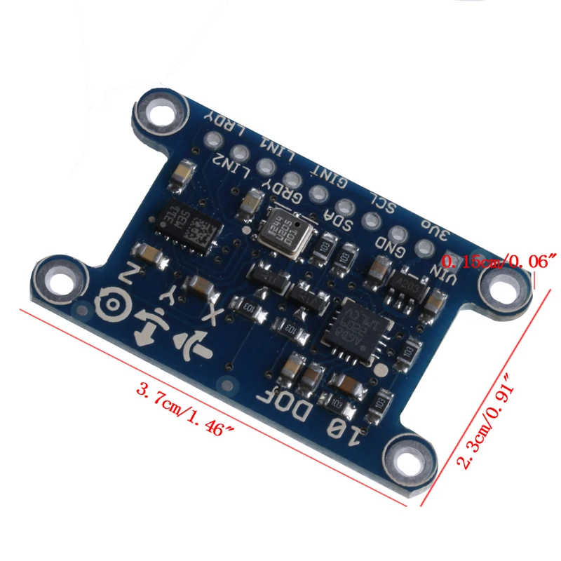 10DOF IMU Breakout L3GD20 LSM303 BMP180 отношение сенсор 3 оси модуль гироскопа и Прямая поставка