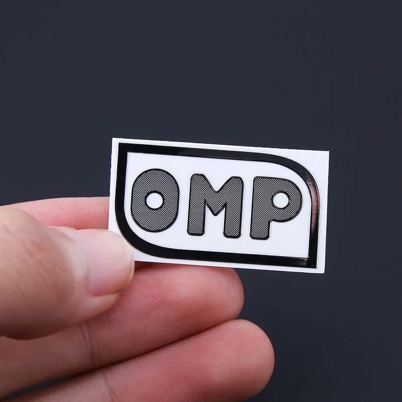 

ETIE OMP logo Car Accessories racing 3m Vinyl Wrap Sticker Car styling Design for Cars Motorcycle Nickel Automobile Emblems
