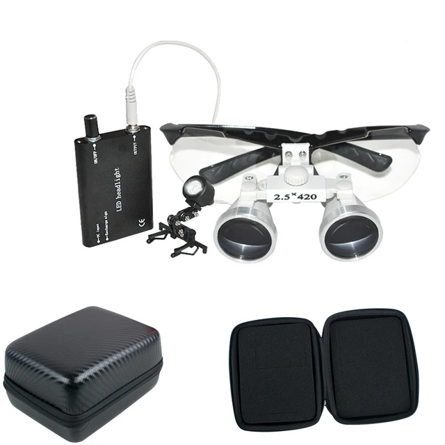 Original 2.5X420mm magnifying glass Dentist Dental Loupes 2.5x with