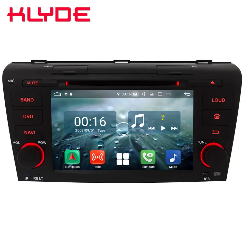 

7" Octa Core 4G WIFI Android 8.1 4GB RAM 64GB ROM RDS BT Car DVD Multimedia Player Stereo Radio Head Unit For Mazda 3 2004-2009