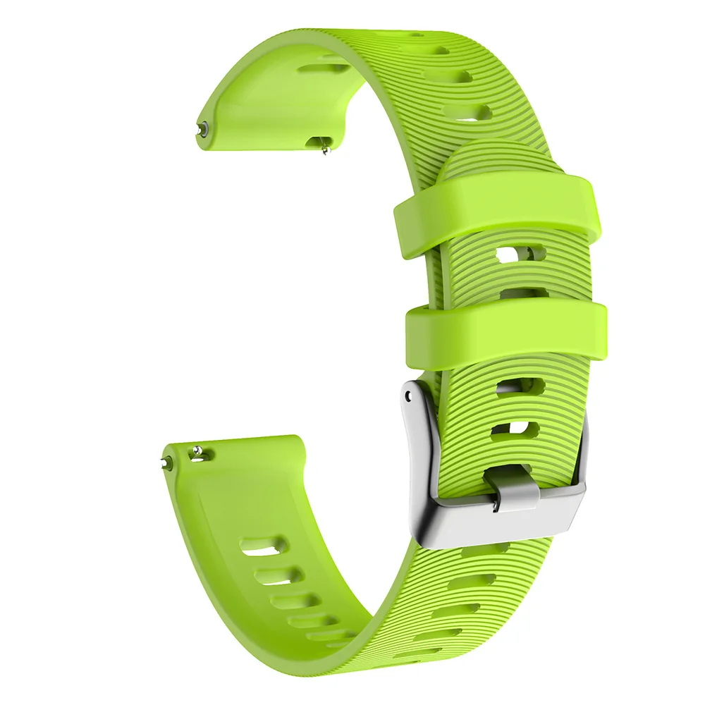 Quick Release Универсальный 20 мм ремешок для часов Силиконовый запасной браслет ремешок для Garmin vivoactive 3t ремень для SUUNTO 3 фитнес - Цвет: green