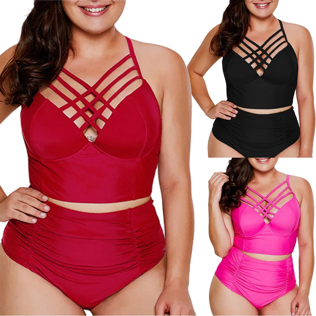 

Women's Plus Size Sexy Bikini Swimsuit Women Sexy Brazilian Bikini Push-Up Pad Swimwear Swimsuit Beachwear L0606