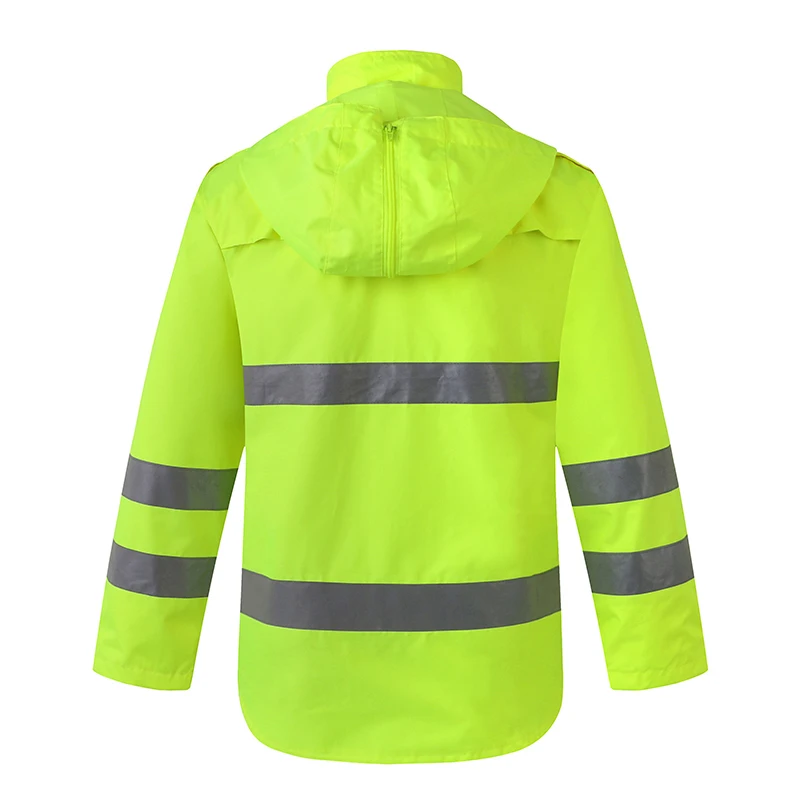 Светоотражающий плащ HI VIS для дорожного движения Экологичная униформа