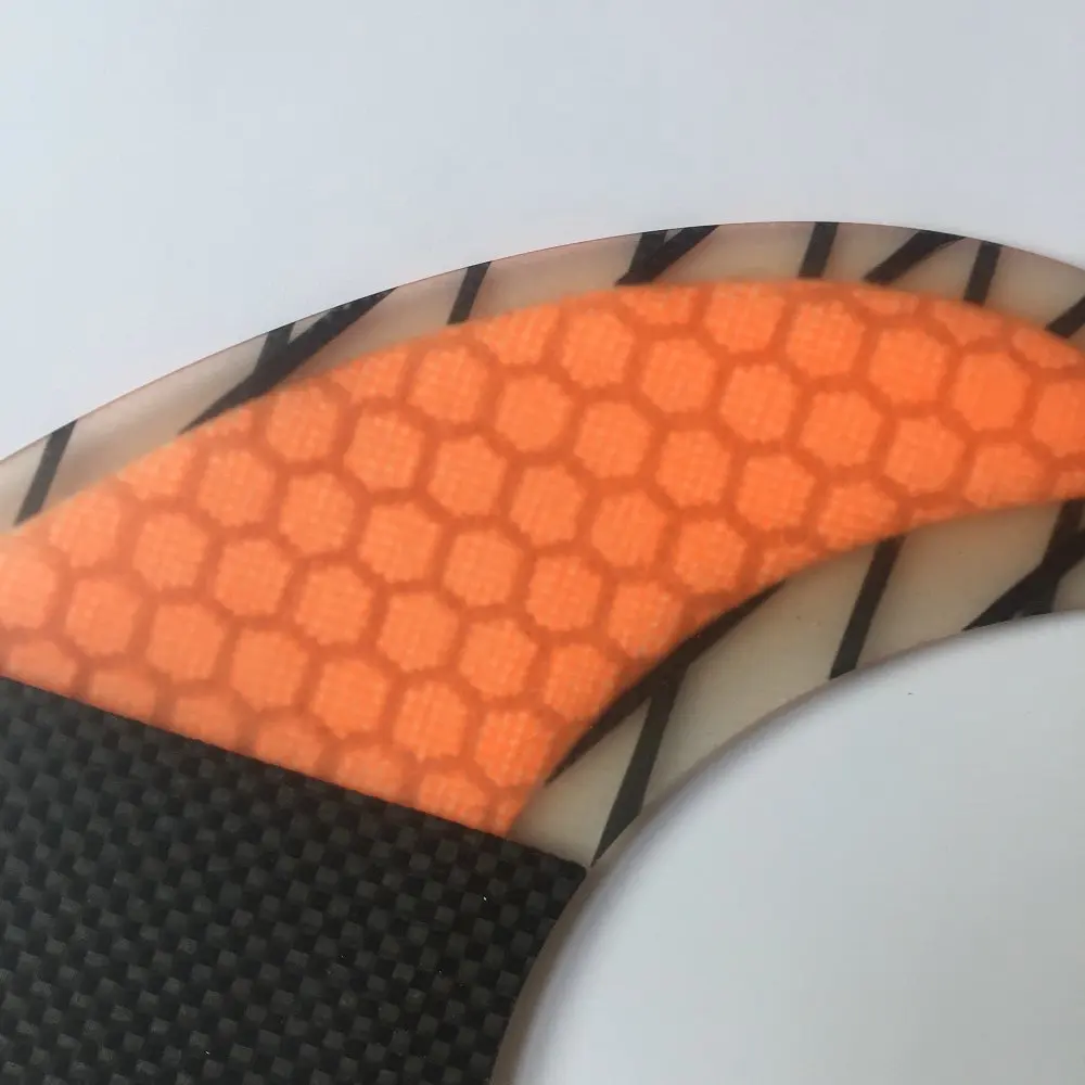 RISECE FCS 2 Honeycomb Surfboard Fin Click Tab Carbon Fiber G7/G5/G3 L/M/S Size Tri Fins 3PC/SET