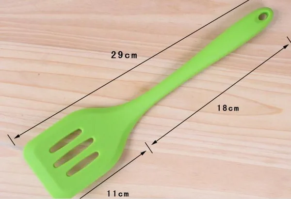 Excellent 100pcs/lot,Slicone Truner Food Grade Silicone Spatula Kitchen Accessories Meats Pastry DIY Baking Tool 29cm Length Cooking Tools 1