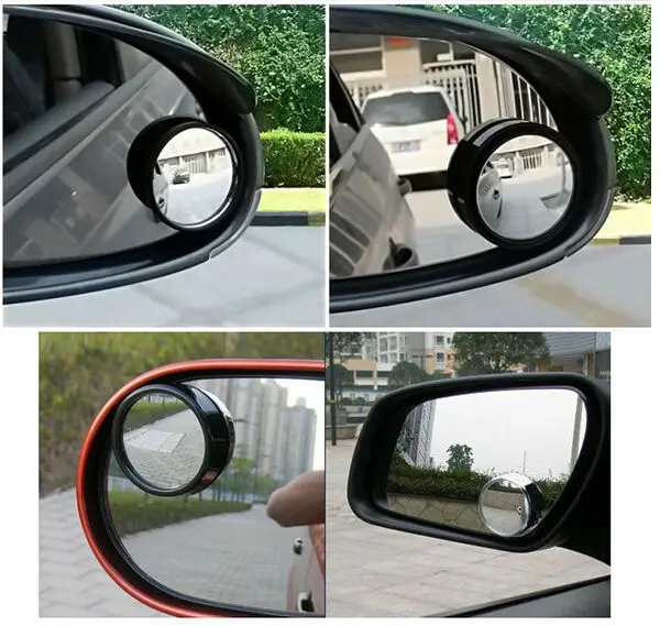 WISE TRAVEL 1Pair New Driver 2 Side Wide Angle Round Convex Car Vehicle