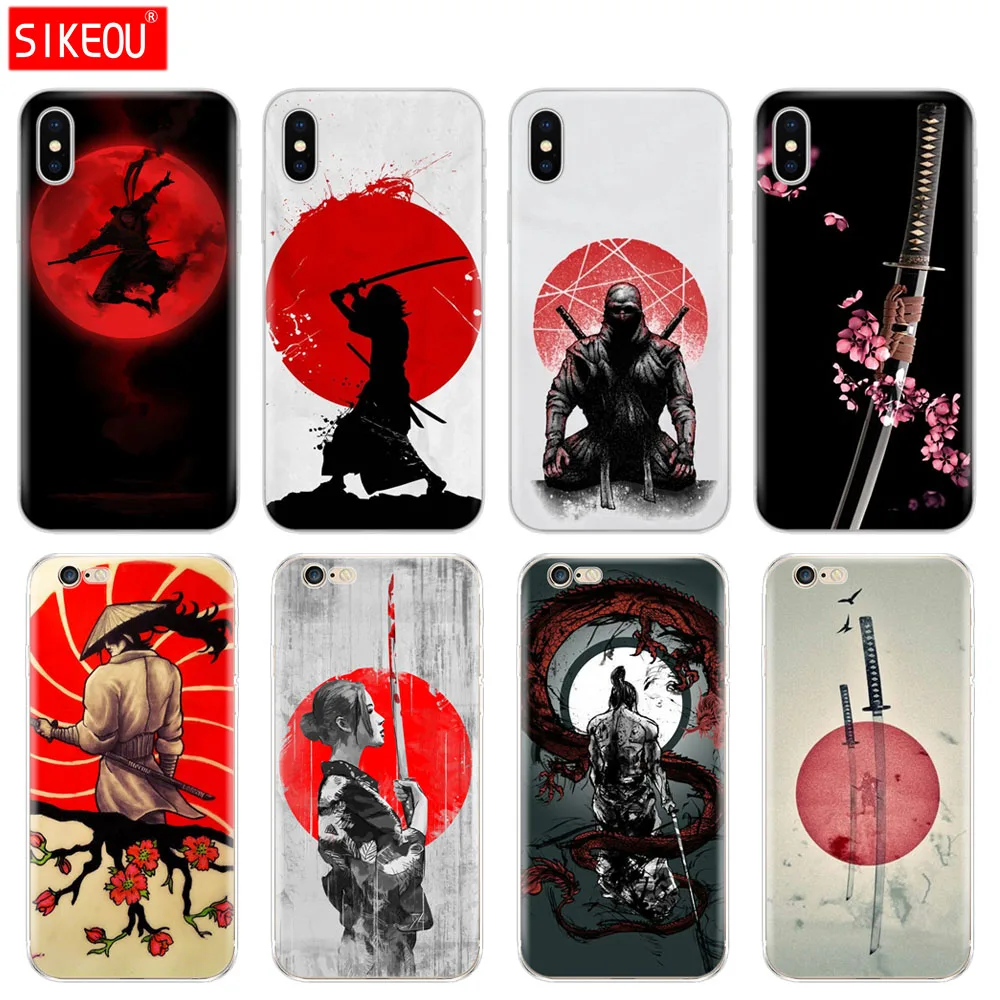 Силиконовый чехол для телефона Iphone 6X8 7 6s 5 5s SE 2020 Plus 10 XR XS MAX 11 pro японского