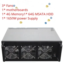 Crypto coin bitcoin mining rig 6GPU holder USB miner Server rack computer Chassis Case frame for card gtx 1080 P106 R9 370 RX480