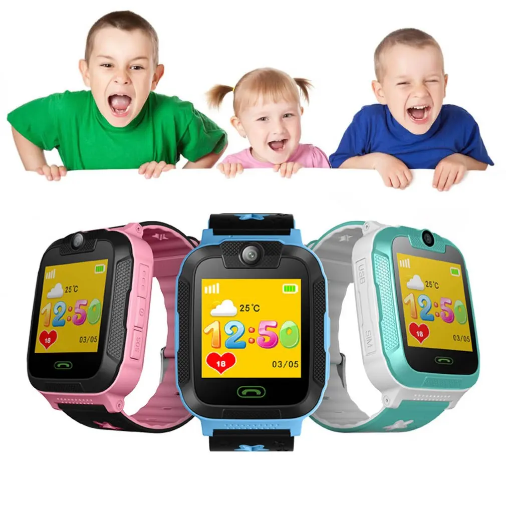 Smart Watch Kids Toy 1.4 Inch Children Walkie Talkies Touch Screen baby Safe GPS Wrist Watch 3G Pedometer SIM Real Time Tracking
