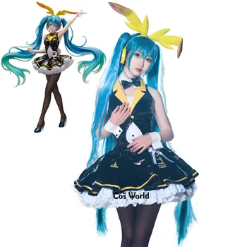 

Vocaloid Hatsune Miku Bunny Girl Dress Uniform Outfit Anime Cosplay Costumes