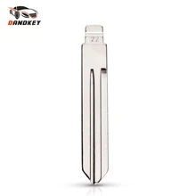 Dandkey KD de Metal Em Branco Uncut Flip Remoto Key Blade Tipo #22 Remoto Para Nissan Teana Tiida Livina Ensolarado Para NSN14 Opel Chave Lâmina