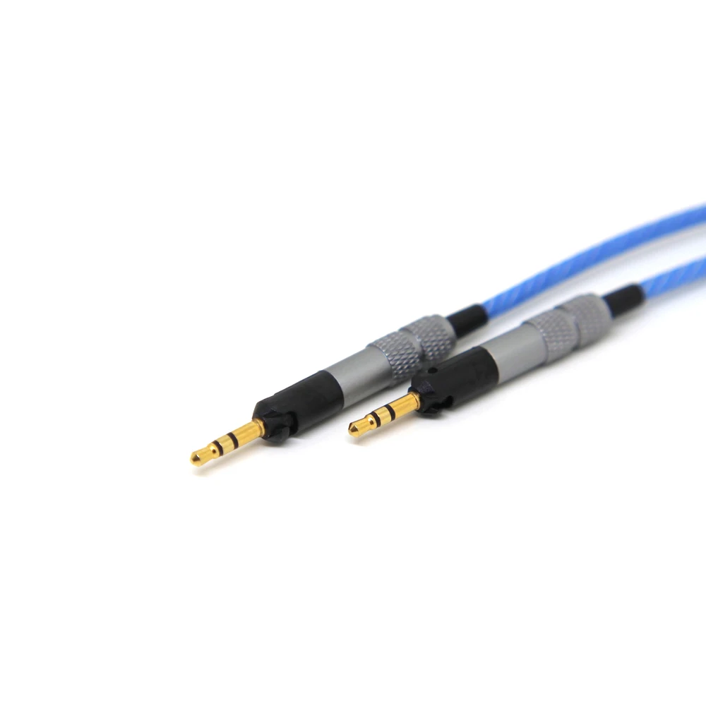 New Headphone Replacement Cable for Sennheiser HD598 HD558 HD518 HD 598 Headset 3 5mm to 2 5mm Stereo Bass Audio Cables with mic